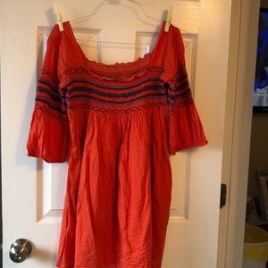 Cute off the shoulder dress!